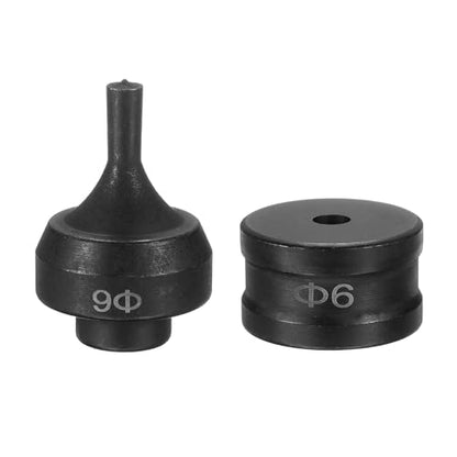HARFINGTON Hydraulic Hole Punch Die 6mm Round Hole 40Cr Steel Electric Punching Kit for CH-60 Electric Punching Machine, Black - size: 6mm