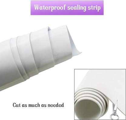 Closed Cell Neoprene Foam Rubber Sheet with Adhesive - 60 x 15 x 1/8 Inch Multi-Function Insulation, Soundproofing, and Weatherproof Foam Padding Easy Cut DIY, White - color: White, size: 60 x 15 x 1/8"