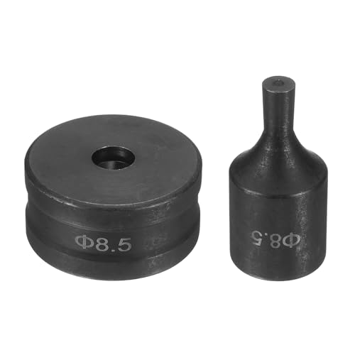 HARFINGTON Hydraulic Hole Punch Die Φ8.5mm Round Hole 40Cr Steel Electric Punching Kit for CH70 Electric Punching Machine, Black - size: Φ8.5mm