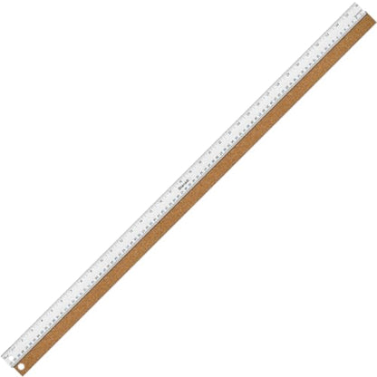 36 Inch Metal Ruler, Stainless Steel Straight Edge Ruler with Cork Backing, Non-Slip Imperial & Metric Measuring Tool for School, Office, Woodworking, Drafting - style: 36"Single