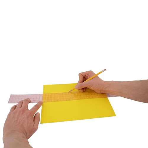 Westcott Ruler 8ths Graph Ruler, Zero-Centering Scale, Translucent Laminated Construction, Back-to-School, School Supplies, Classroom Supplies, 2 x 24-Inch