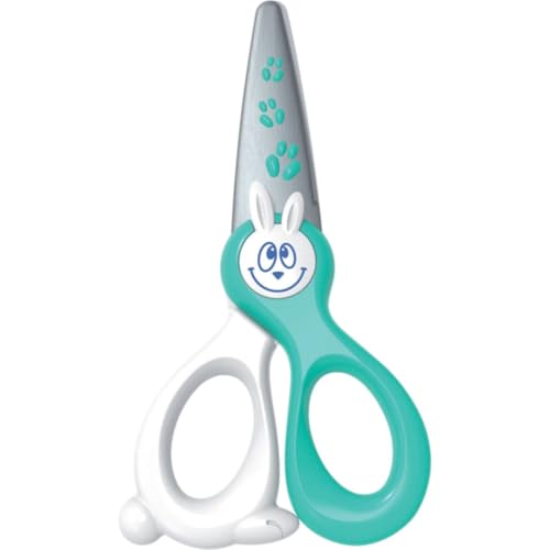Maped 키디컷 안전 가위, 어린이용, 12.1 cm (4.75 인치), 뭉툭한 끝, 오른손 및 왼손잡이용 (037800) - size: 4.75 Inch