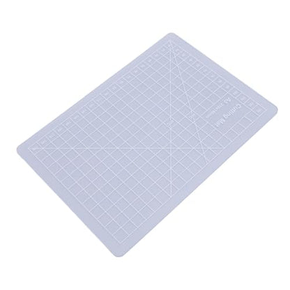Keenso Crafts Transparent Non Slip Cutting Mat for Precise Crafting Writing Painting for Students Composite PVC (A5 Size) - size: 8.3"L x 5.9"W