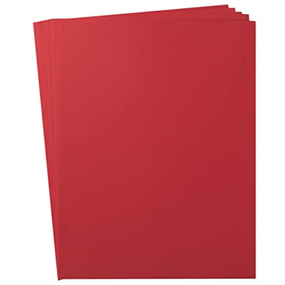 30 Sheets Cardstock Paper 8 1/2 x 11 Inches, Red | For Crafts and Invitations - color: Red
