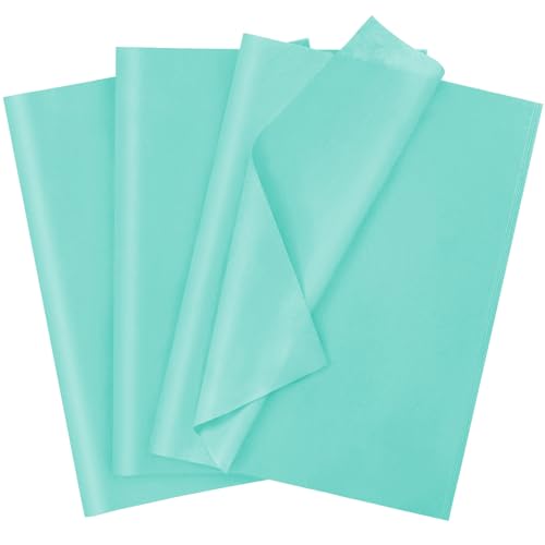 120 Sheets 20"X14" Tissue Paper for Gift Bags Wrapping, Teal Art Tissue Paper Bulk for Weddings Birthday Party Crafts Decoration - color: Teal