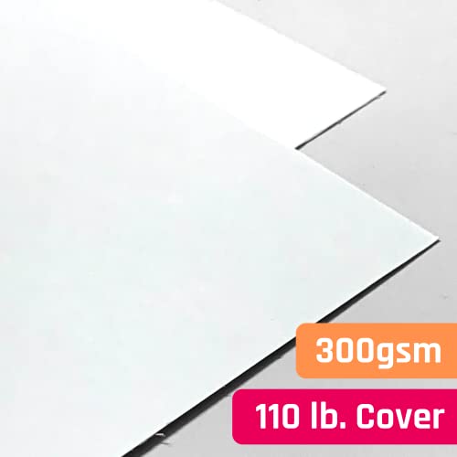 25 Pieces, (110 lb/300 gsm) - White Cardstock 12 x 12, Large Heavy Thick Card Stock Paper, Heavyweight 12x12 - color: White, size: 12 x 12 inches (25 Sheets)