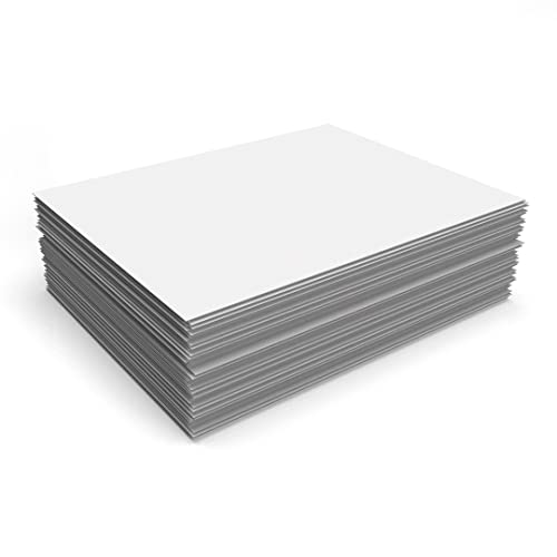 LUXPaper 8.5" x 11" Cardstock | Letter Size | White | 100lb. Cover | 50 Qty - color: White - 100lb.