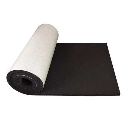 XCEL Marine Foam Roll with Self Adhesive - Black, 60" x 8" x 1/2" Closed Cell Foam Rubber Water Resistant Padding Sheet - Home, Marine, Garage, Automotive, Crafts & Cosplay (Black, 60" x 8" x 1/2") - color: Black, size: 60" x 8" x 1/2"