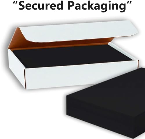 Hamilco Black Colored Cardstock - Blank Note Greeting Invitations & Index Cards - 5 x 7" 65 lb cover Scrapbook Paper - 100 Pack - color: Black