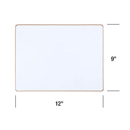 Magnetic Dry Erase White Boards - Lapboards for Students (5 Pack, 12 X 9 Inches)