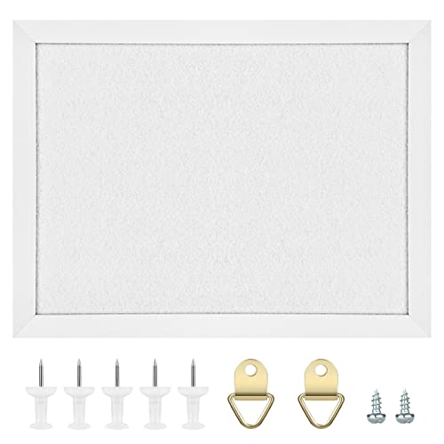 TORASO Cork Board Bulletin Board, Cork Boards for Walls with Pins, Eye Bolts, gaskets, Screws, Pin Board for Office, School and Home (White, 17“x23-1P) - color: White, size: 17“x23" - 1P