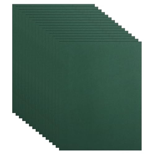 Guakicae 40 Sheets Dark Green Cardstock 8.5 x 11 Craft Paper, 75lb Premium Christmas Green Card Stock for DIY Making Cards, Office Printing, Party, Greeting Cards - color: Green, size: 40 Sheets