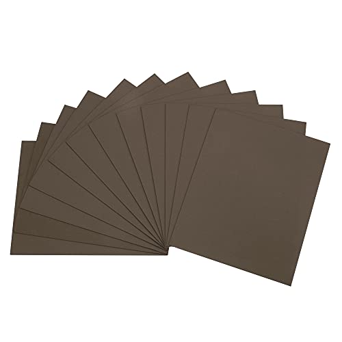 uxcell Dark Brown EVA Foam Sheets 11 x 8 inch 1.7mm Thickness for Crafts DIY Projects, 12 Pcs - color: Dark Brown