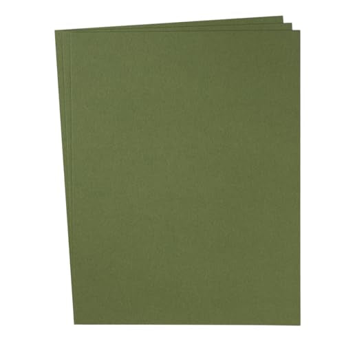 30 Sheets Cardstock Paper 8 1/2 x 11 Inches, Olive Green | For Crafts and Invitations - color: Olive Green