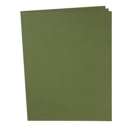 30 Sheets Cardstock Paper 8 1/2 x 11 Inches, Olive Green | For Crafts and Invitations - color: Olive Green