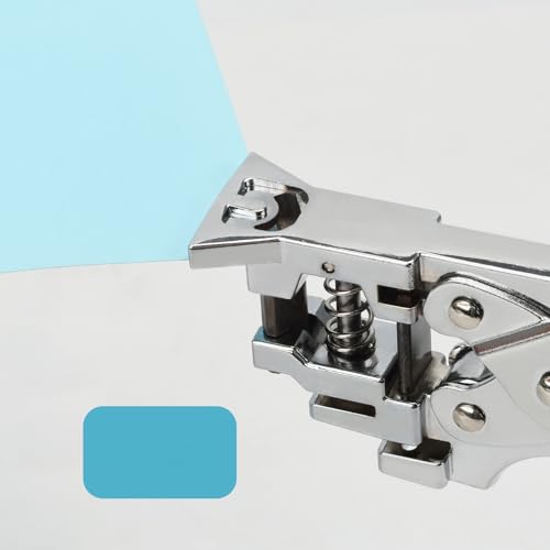 Heavy Duty Handheld Hole Punch for ID Cards, Plastic, PVC, Cardstock, Cardboard, Zinc Alloy Construction, Sharp Blade Edge, Spring Action (3 in 1) - style: 3 in 1