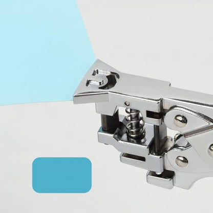 Heavy Duty Handheld Hole Punch for ID Cards, Plastic, PVC, Cardstock, Cardboard, Zinc Alloy Construction, Sharp Blade Edge, Spring Action (3 in 1) - style: 3 in 1