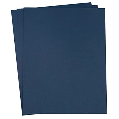 30 Sheets Cardstock Paper 8 1/2 x 11 Inches, Navy Blue | For Crafts and Invitations - color: Navy Blue