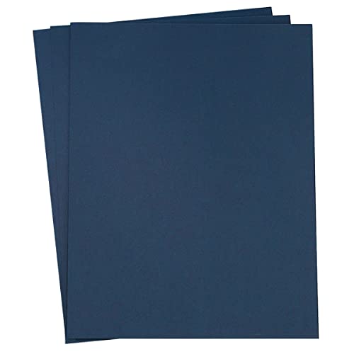 30 Sheets Cardstock Paper 8 1/2 x 11 Inches, Navy Blue | For Crafts and Invitations - color: Navy Blue