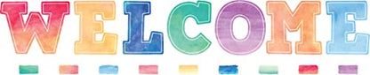 Teacher Created Resources Watercolor Welcome Bulletin Board
