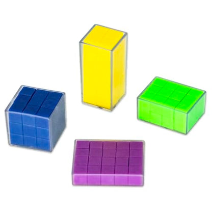 Didax Rectangular Prism Set – 4 Clear Plastic Volume & Capacity Measuring Prisms for Hands-On Math Learning, Geometry & STEM Manipulatives for Classroom or Homeschool (PreK–8)