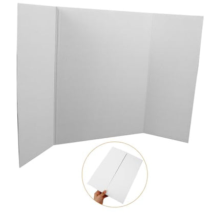 BESTOYARD 1Set Trifold Poster Board with Double Sided Tape Display Board for Presentations School Projects and Artwork Showcasing Convenient and Portable