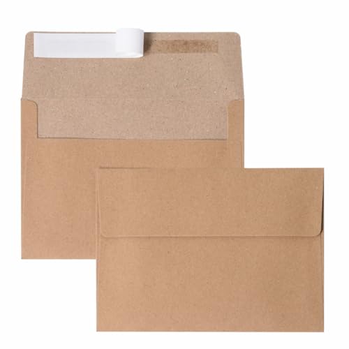 70 Packs A4 Envelopes, White, 4x6 Photo, Self Seal for Invitations, Weddings, Baby Shower, Photos, Postcards, Greeting Cards, Mailing (Kraft, 80 Pack A2 (4.33x5.75in) Envelopes) - color: Kraft, size: 80 Pack A2 (4.33x5.75in) Envelopes