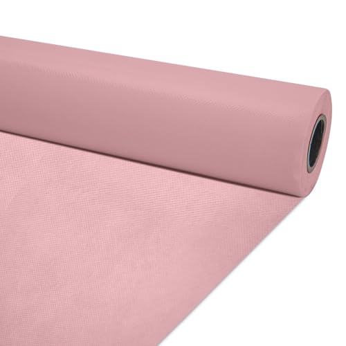 Pink Bulletin Board Paper Roll,14.8FTx47IN Large Reusable Waterproof Erasable Classroom Wall Background Backdrop, Fade-Resistant Fabric Wrapping Paper School Decors Teacher Supplies - color: Light Mauve