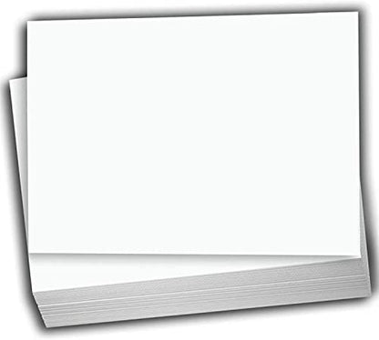 Hamilco Blank Index Cards 6" x 9" Heavyweight Card Stock 120lb Cover White Cardstock Paper - 100 Pack - size: 6" x 9"