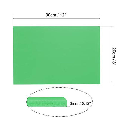 uxcell PVC Foam Sheet 3mm (1/8 inch)-8" x 12" Green for Signage, Displays, Digital Screen Printing - color: Green, size: 300mm x 200mm x 3mm