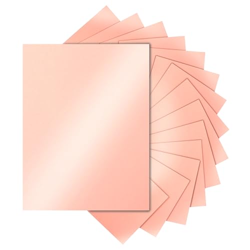 Silunkia 28 Sheets Pink Shimmer Cardstock 8.5 x 11 Craft Paper, 250gsm/92lb Premium Glossy Paper Card Stock for DIY Cards Making, Anniversaries, Wedding Invitations, Greeting Cards - color: Pink, size: 28 Sheets