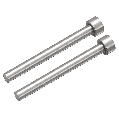 uxcell Straight Ejector Pins, 8mm (5/16") Dia. 65Mn Steel Round Tip Punch 100mm (4") Long for Mechanical Maintenance 2Pcs - size: 5/16"