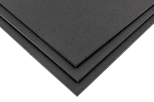 CountryArtHouse 8.5x11 Black Foamboards Acid-Free 3/16" Black Foam Core for Framing, Presentations, Crafts & More 10 Pack of Foam Boards - color: 10, size: 8.5x11