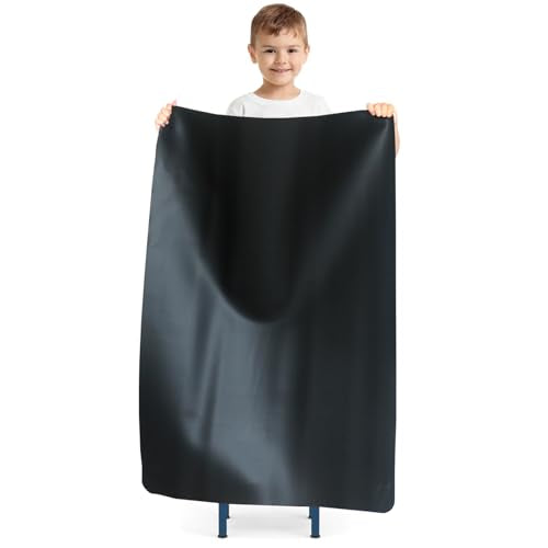 35.5" x 23.6" Extra Large Silicone Mat, Silicone Craft Mat for Placemat Baking Painting Clay Art and More (Black) - color: Black