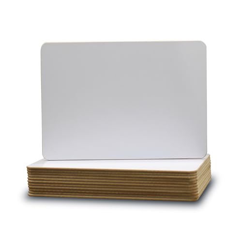 Flipside Products 5" x 7" Two-Sided Dry Erase White Boards, Classroom Pack, Double Sided Lapboard for Class, Reusable for Group Participation - 12 Pack - size: 7"W x 5"H, style: 12 Pack