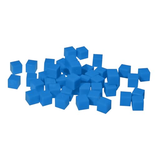 EAI Education Base Ten Units: Blue Plastic - Set of 100