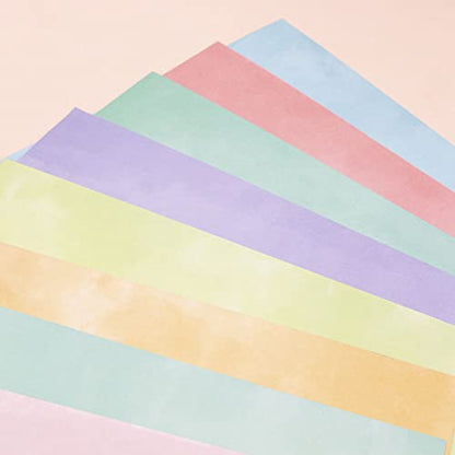 Craftelier - Cardstock Set Watercolour | Pack of 24 Double Sided Cardstock for Cardmaking, Scrapbooking and Craft Projects | Weight 240 grams | Size 30,48 cm x 30,48 cm (12" x 12") - color: Watercolour, size: 12" x 12"