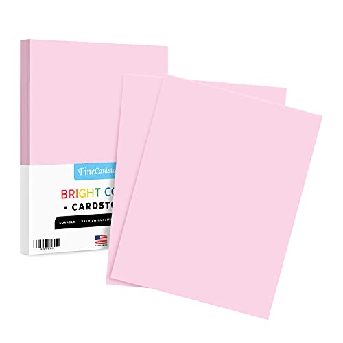 Premium Colored Card Stock Paper | 50 Sheets Pack | Superior Thick 65lb Cardstock, Perfect for School Supplies, Arts & Crafts | Acid & Lignin Free | 8.5 x 11" | Ultra Pink - color: Ultra Pink