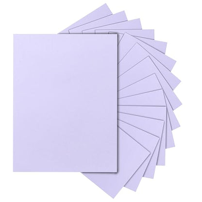Silunkia 120 Sheets Light Purple Cardstock 8.5 x 11 Certificate Paper, 92lb Heavyweight Card stock Lavender Paper for DIY Card Making, Greeting Cards, Wedding Invitations, Party - color: Light Purple, size: 120 Sheets