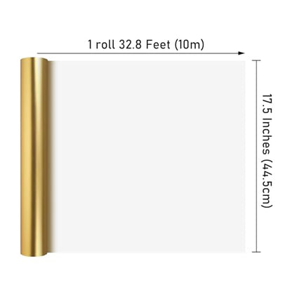 NESCCI Matte Metal Wrapping Paper, Solid Color Paper-2 Roll,17 Inches X 32.8 Feet Per Roll,Gift Wrapping Paper,Perfect for Wedding,Valentine's Day, Birthday,Baby Shower - color: Matte (Red & Gold)