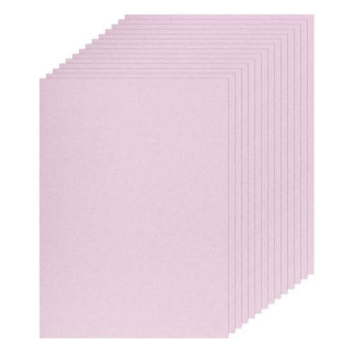 MECCANIXITY 20 Sheet Pink Glitter Card Stock, 8"x11" A4 Shimmer Paper,250gsm One-sided Cardstock for DIY Crafts, Scrapbooking, Party Decorations, Invitations - color: Pink