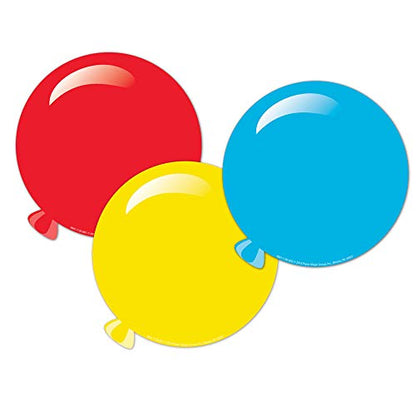Eureka Balloon Paper Cut-Out Classroom Decorations for Teachers, 36 Pieces - style: Balloons