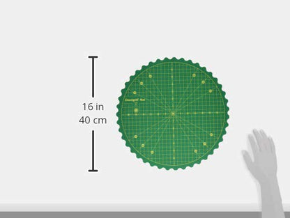 Omnigrid 360 Rotating Self-Healing Cutting Mat, 14 Inch Precision Fabric Cutting Mat with Durable Surface for Quilting, Sewing & Crafts - style: 14"