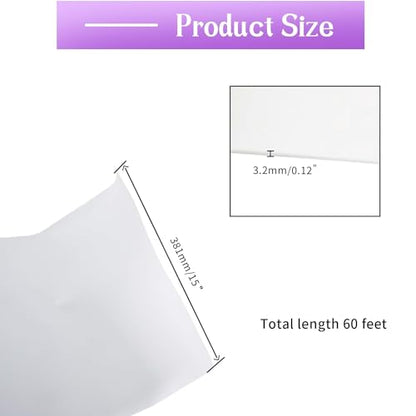 Closed Cell Neoprene Foam Rubber Sheet with Adhesive - 60 x 15 x 1/8 Inch Multi-Function Insulation, Soundproofing, and Weatherproof Foam Padding Easy Cut DIY, White - color: White, size: 60 x 15 x 1/8"