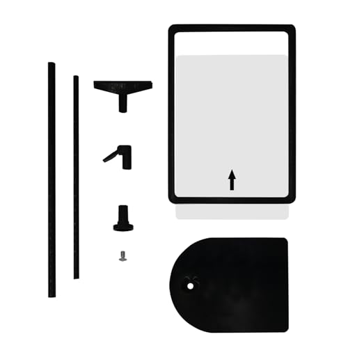 Adjustable Sign Holder - 8.5 x 11 Inch, Table & Floor Stand, Vertical & Horizontal Display, Black (6Pcs) - size: 8.5"x11"-6Pcs