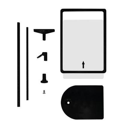Adjustable Sign Holder - 8.5 x 11 Inch, Table & Floor Stand, Vertical & Horizontal Display, Black (6Pcs) - size: 8.5"x11"-6Pcs