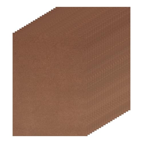DMiotech 20 Pack Sanded Pastel Papers 11 x 8 Inch, Brown Pastel Papers 160GSM Art Cardstock Papers for Artists Crayons Charcoal DIY Crafts - color: Brown, size: 11 x 8 Inch