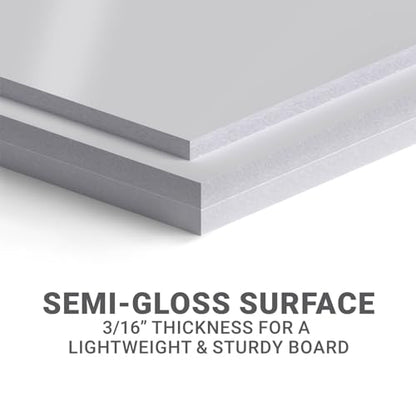 GotPrint Premium Custom Foam Boards, 3/16" Thick Customized Your Own Design Text/Logo/Image Foam Poster Boards for Photo Mounting Presentations Art Craft, Shape Rounded Rectangle, 10" X 14", Pack of 1 - size: 10" x 14", style: Rounded Rectangle