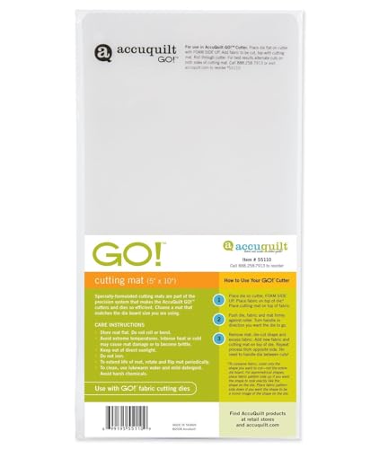 Accuquilt GO! Cutting Mat 5" x 10" 2 Pack