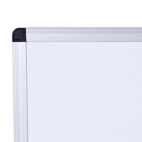 VIZ-PRO Dry Erase Board/Whiteboard, 72 x 40 Inches, Wall Mounted Board for School Office and Home - size: 72 x 40 Inches